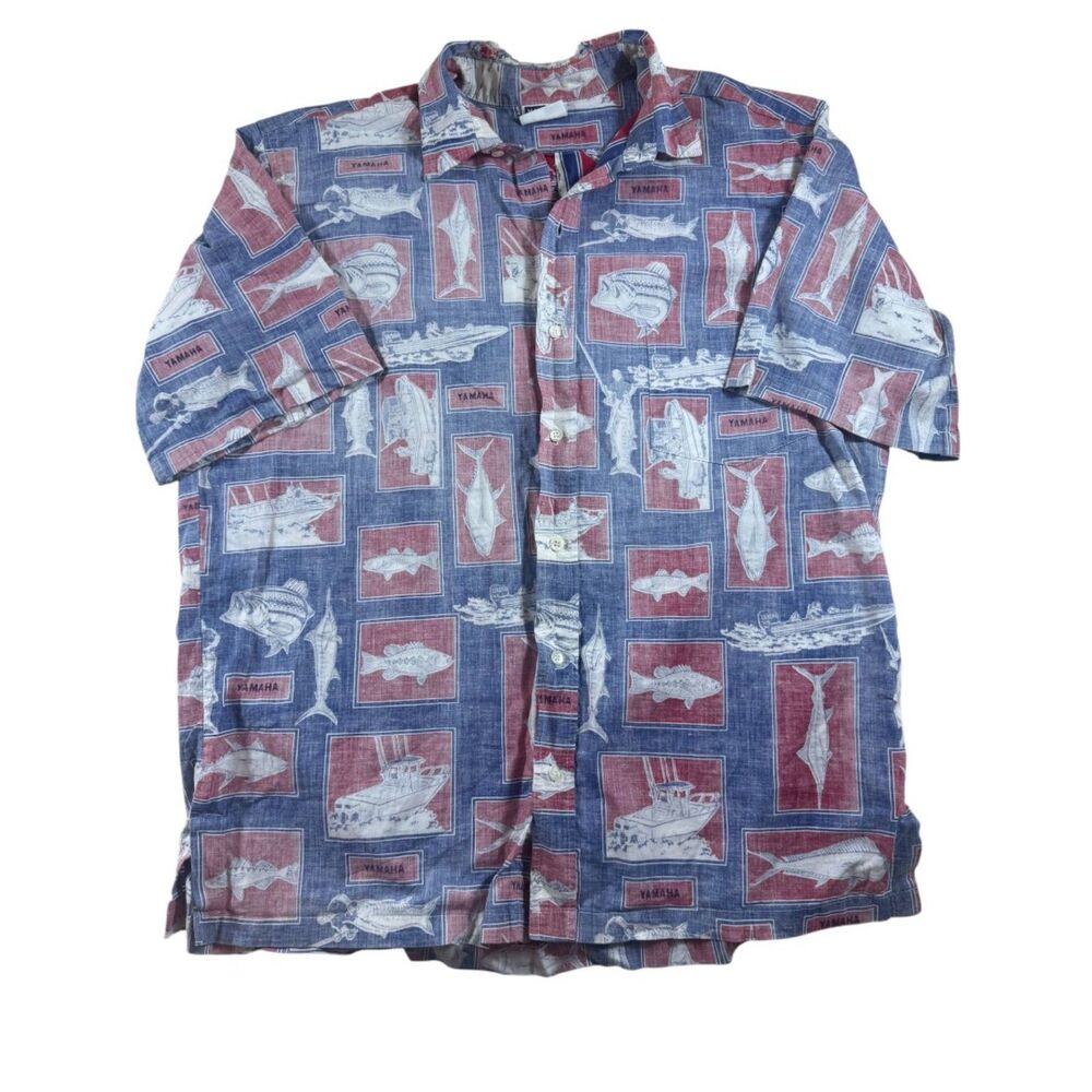 Vintage Yamaha Sport Fishing Shirt Size Medium